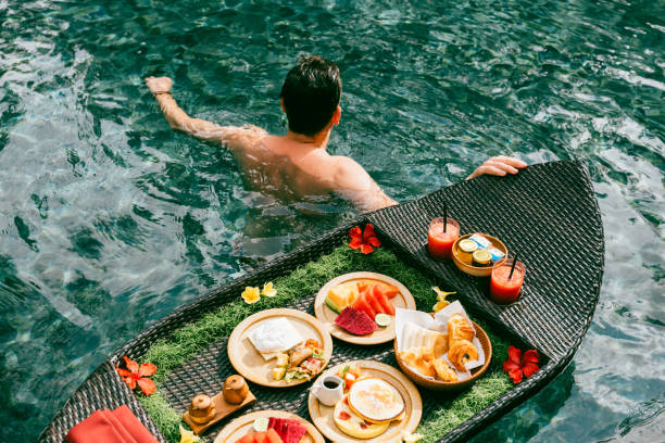 istock Floating Breakfast in Luxury Hotels 2182415364