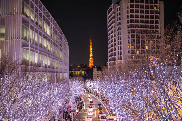 istock Keyakizaka Christmas Illumination 2182420374