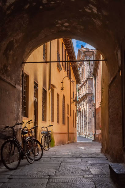 istock Lucca historic center alley 2182420786