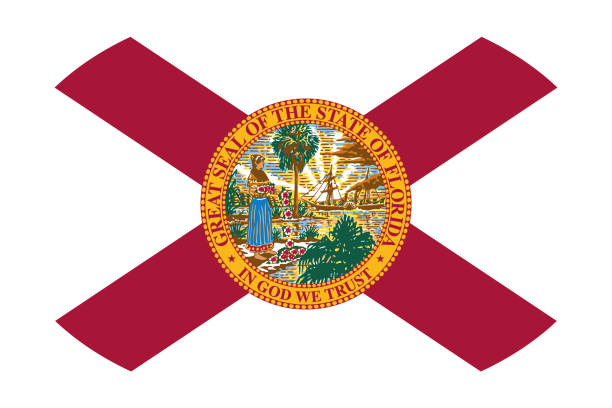 istock Oval federal state flag of FLORIDA 2182423198