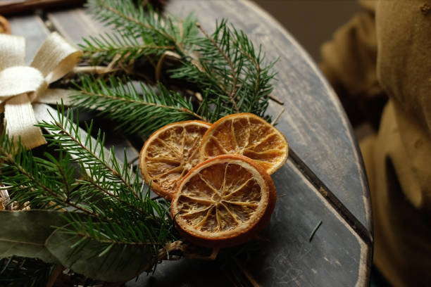 istock Making Christmas wreath. Homemade winter decoration for interior. 2182427121