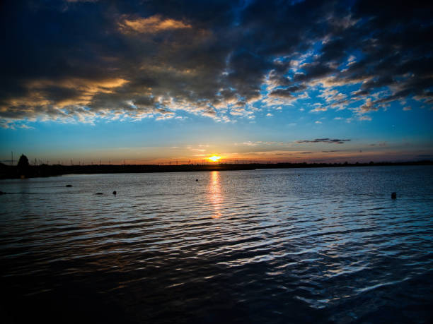 istock Sunrise at Lake Nausiedl 2182437832