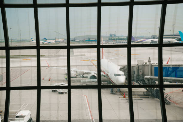 istock Airplane ready for the boarding and take off 2182437982