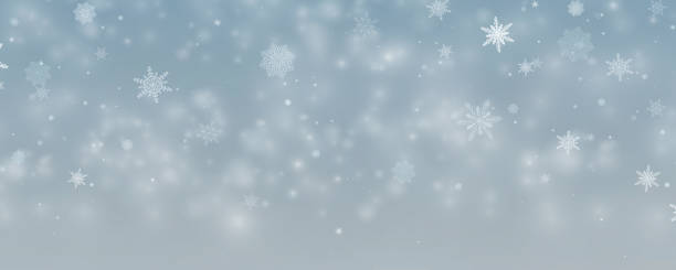 istock Winter background, snowflakes on a beautiful background, Christmas background for cards, snowfall. Snowy nature landscape, winter dust. 2182438862