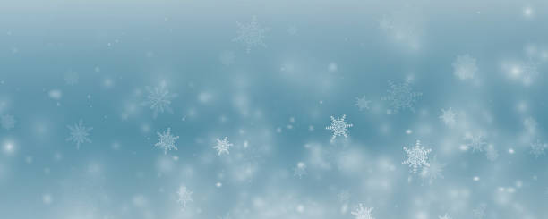 istock Winter background, snowflakes on a beautiful background, Christmas background for cards, snowfall. Snowy nature landscape, winter dust. 2182439072