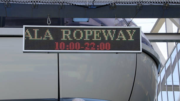 istock The operation hours sign for the Rike-Narikala Ropeway 2182443340