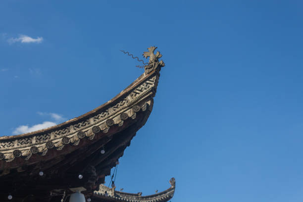 Eaves details of ancient buildings