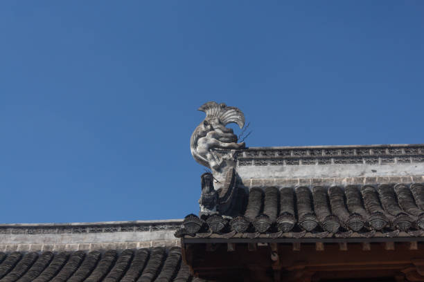 istock Jiangnan Huizhou architecture eaves decoration 2182446396