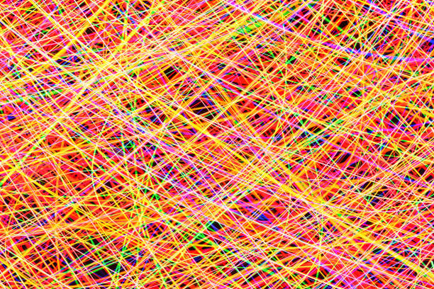 Interlocking elements background - 3D generated image.