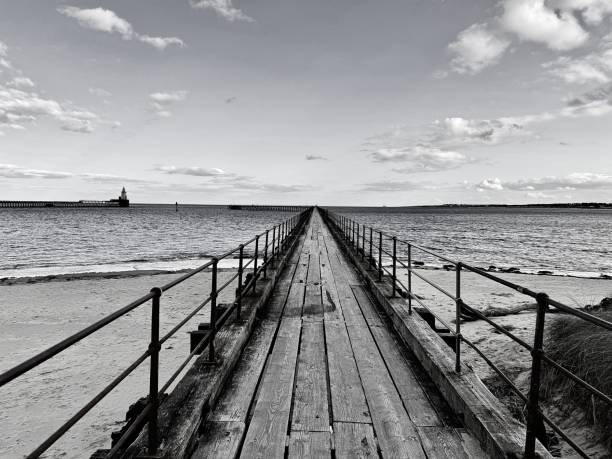 istock Diminishing perspective on Blyth pier in Northumberland 2182458053