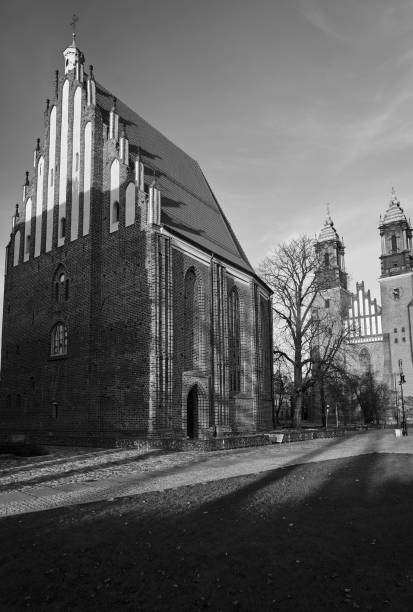 gothic, historic temples during summer in Poznan
