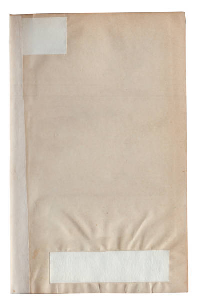 istock Vintage background of old ancient torn paper texture isolated 2182483655