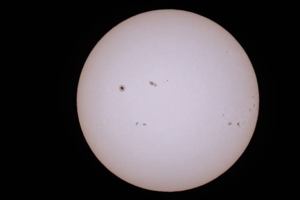 istock The Sun with large and many sunspots 2182484866