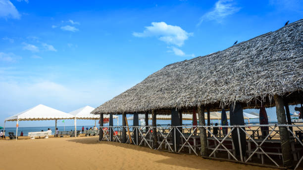 istock Beautiful Paradise beach in Pondicherry 2182485968