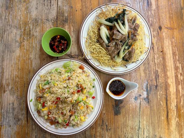 istock Fried noodles and fried rice 2182486259