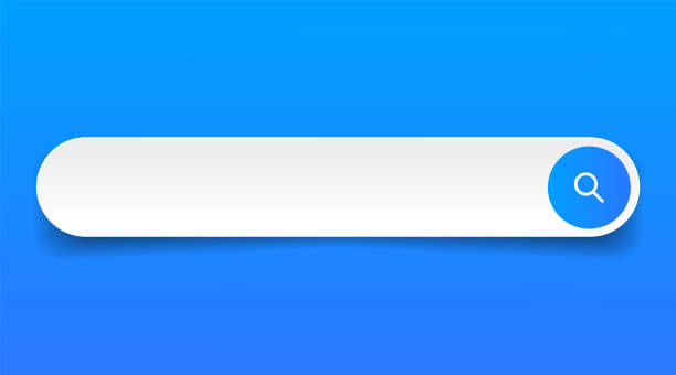 ilustraciones, imágenes clip art, dibujos animados e iconos de stock de search bar with suggestions for ui ux design and web site. search address and navigation bar icon. collection of search form templates for websites. search engine web browser window template. - cuadro de búsqueda