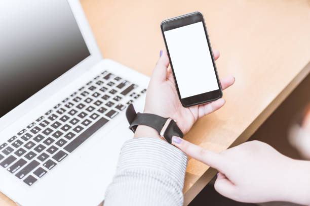istock set of modern computer devices - laptop; watch and phone 2182489461