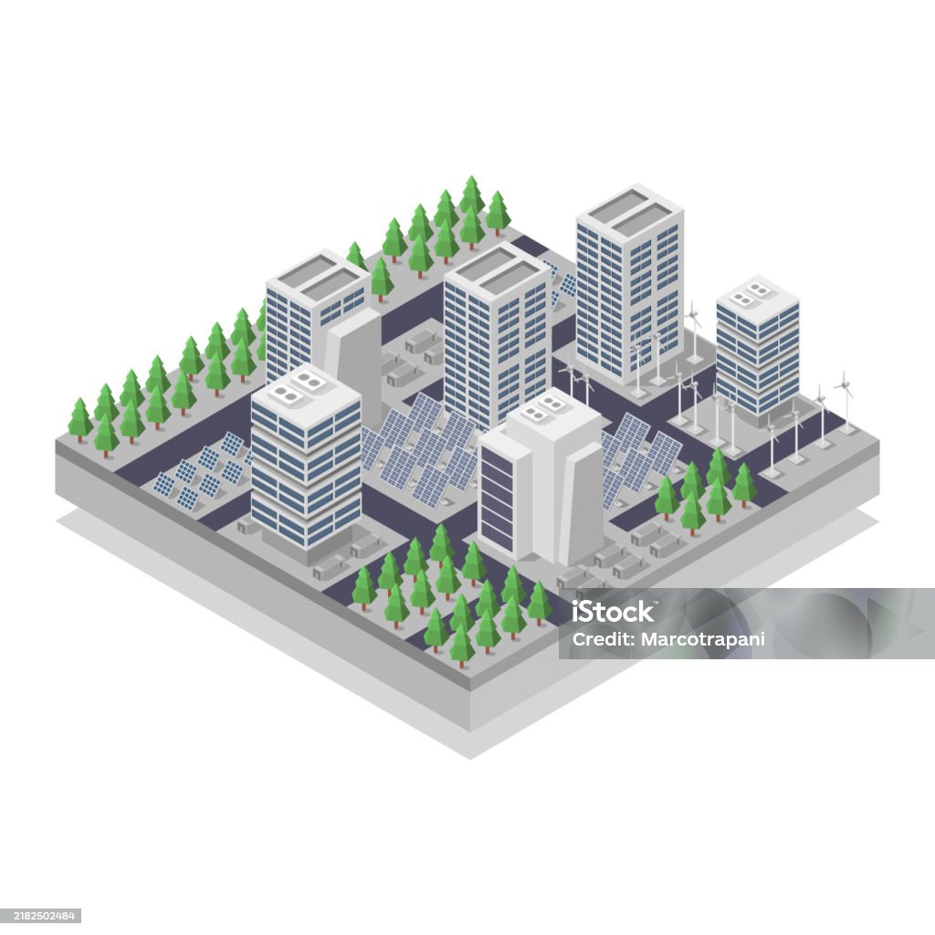 Toronto Isometric Eco Isometric City Isometric Stock Illustration - Download Image Now ...