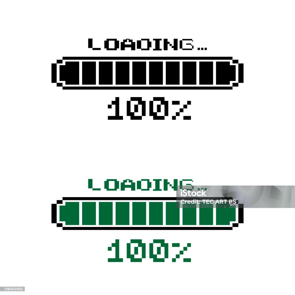 Get Load Graphic Examples Loading Bar 100 Stock Illustration - Download Image Now - Business ...