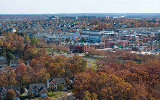 Aerial view of Lansdowne in Leesburg, Virginia.