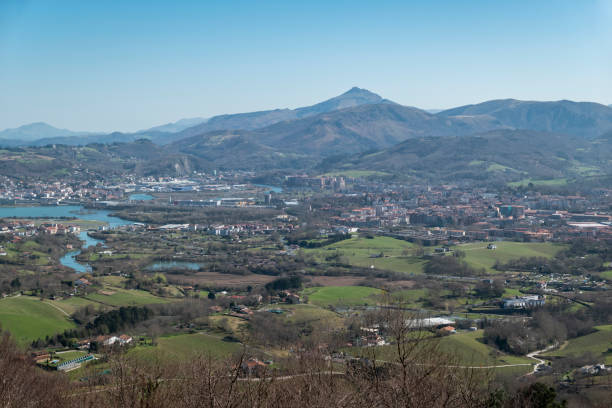 Panoramic view over the city of Irun