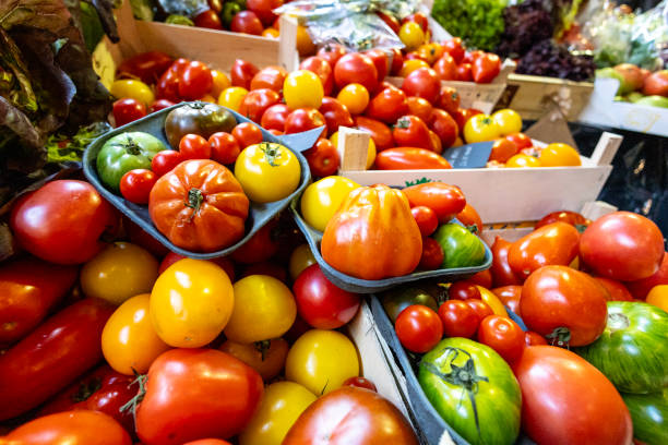 Tomato Market Stall Retail Display