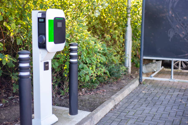 istock Electric vehicle charging station,connection points,Worcestershire,England,UK. 2182536186