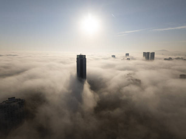 istock Foggy weather in Istanbul 2182536242