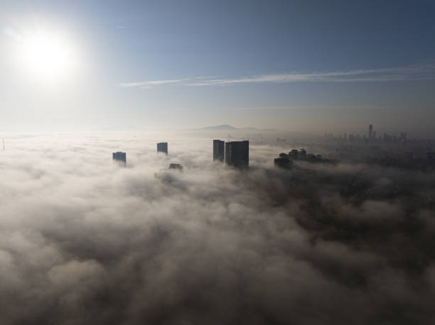 istock Foggy weather in Istanbul 2182536254
