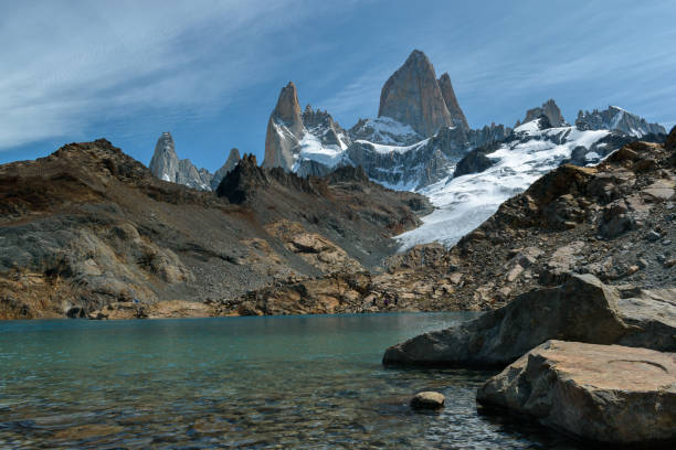 istock Beautiful mountain landscape with lagoon 2182539326