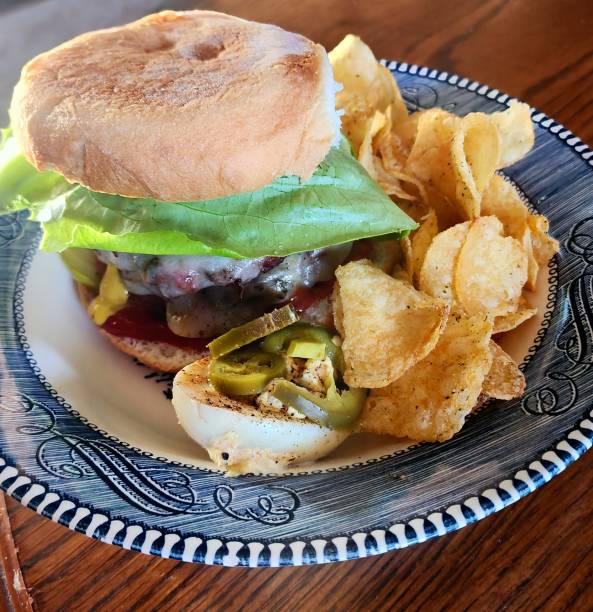 istock Double Cheeseburger Comfort Food 2182539451