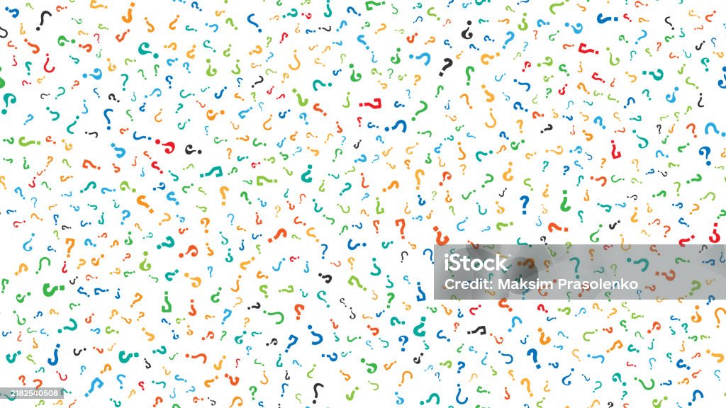 Question Mark Background Vector Color Seamless Pattern Background With Question Marks Vector ...