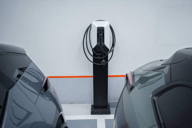 istock Electric vehicle charging pile 2182554036