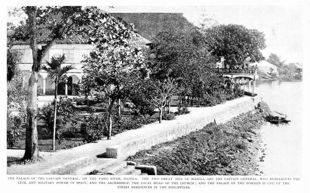 istock Governor General Residence by Pasig River, Manilla, Philippines, Spanish-American War, 19th Century World History 2182555489