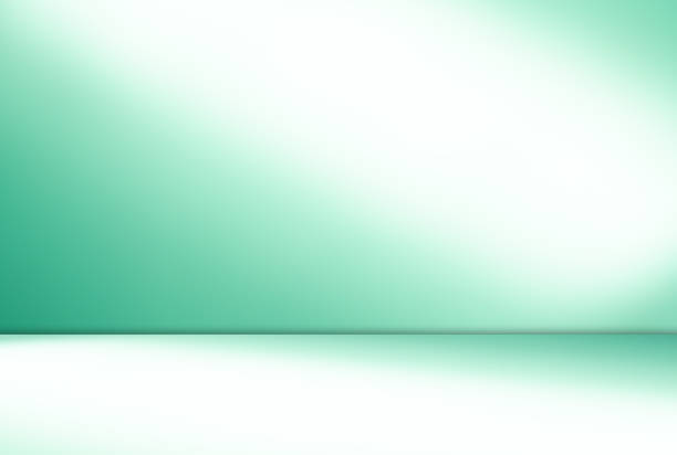 istock Background teal shadow floor studio room photo empty gradient leaf Floor wall backdrop muslin design canvas surface texture podium eco Scene mockup product cosmetic beauty organic display stand. 2182565703