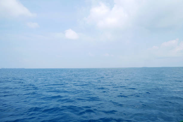 The blue sky and sea