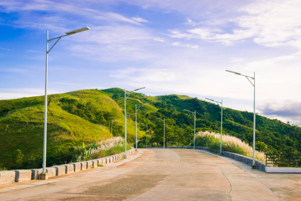 istock Landscape with mountains and blue sky along the road. Cabaliwan Peak, Romblon, Philippines. 2182572142
