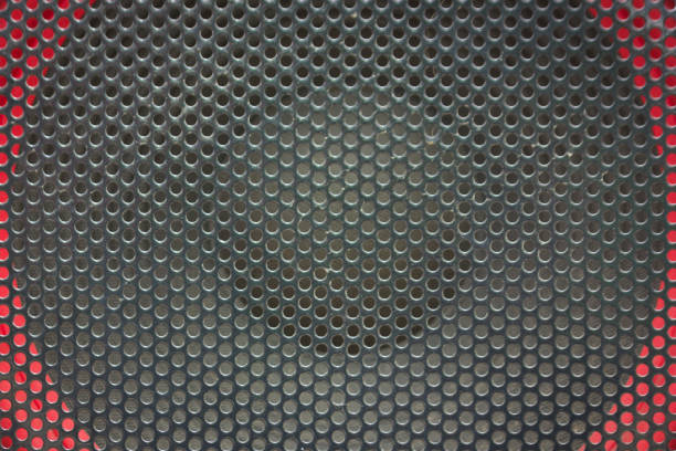 A black and white grainy images of i think of a  inside of a boiler.