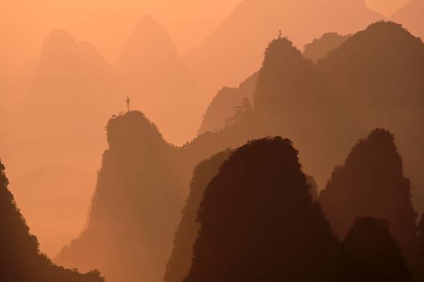 istock Magnificent sunrise-dawn over Lijiang River and peaks 2182579735
