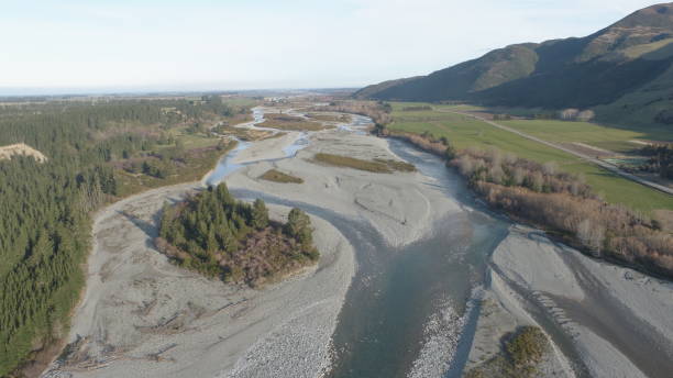 istock An drone photo of Rangitata River 2182600823