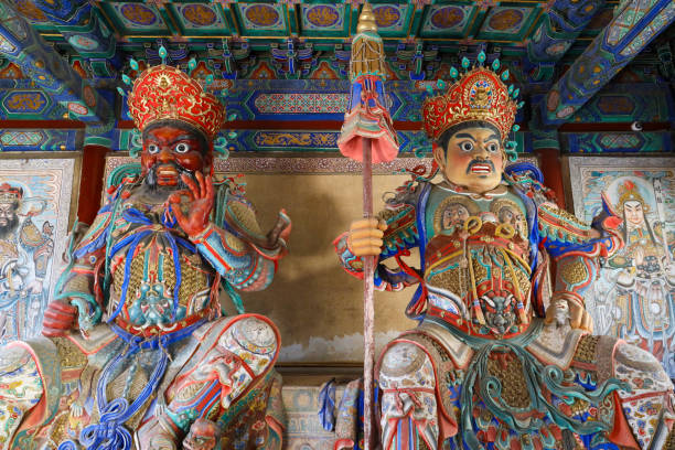Close-up of the detailed architecture on the top dome of the famous Kuan Yin building at Kek Lok Si.