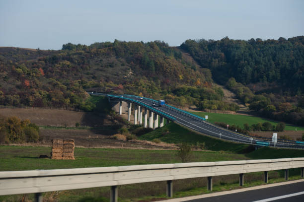 istock Highway bridge over scenic countryside 2182603907
