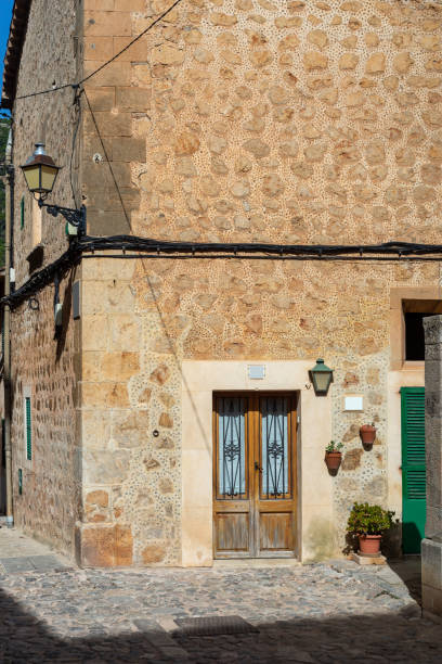 Entrance door to an old residential building.