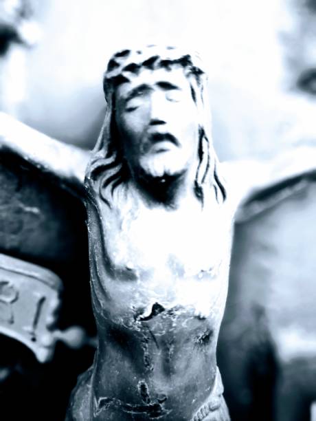 istock Jesus Christ metal sculpture close up 2182617317