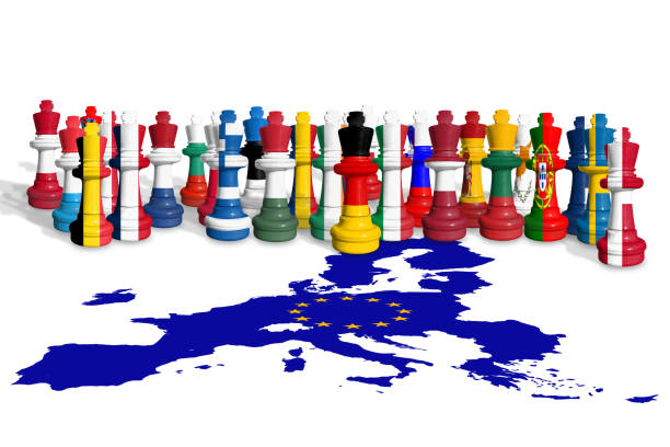European flag.Twelve golden stars in a circle on a blue background.\nEach star is individually embroidered.