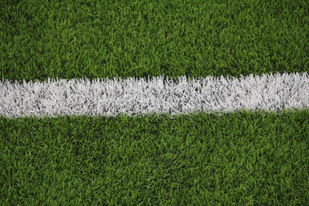 The withe line of football pitch