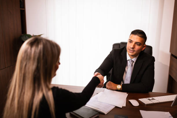 istock Lawyer reached an agreement with clients 2182628670