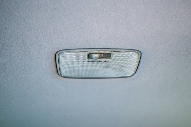 istock cabin car ceiling interior lamp, light control panel inside in back part of a cabin passengers 2182632608