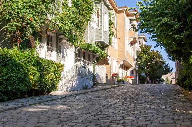 Istanbul, Turkey - September 06, 2011: Historical houses on Soğukçeşme Street