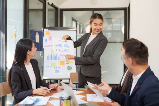 istock Asian Business Group Discuss work Presented at the meeting 2182642302